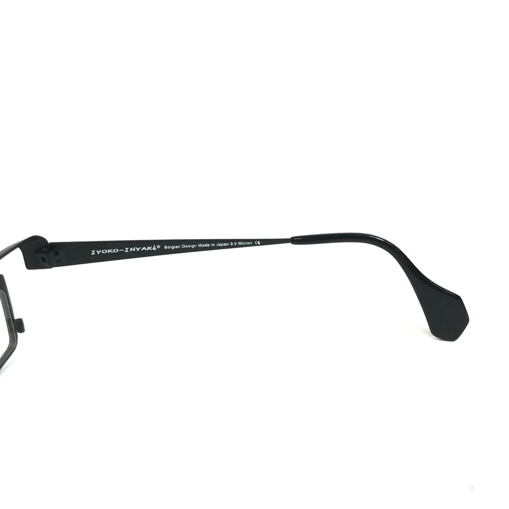 Iyoko-Inyake Eyeglasses Frames IY575 Col.161 Black Brown Rectangular 42-23-140